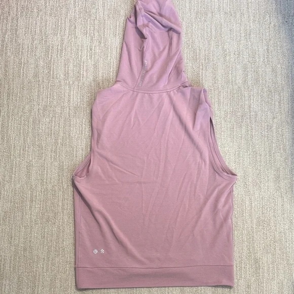 Lululemon Woman's Size 10 Stronger as One Sleeveless Hoodie Vintage Mauve - Picture 11 of 13